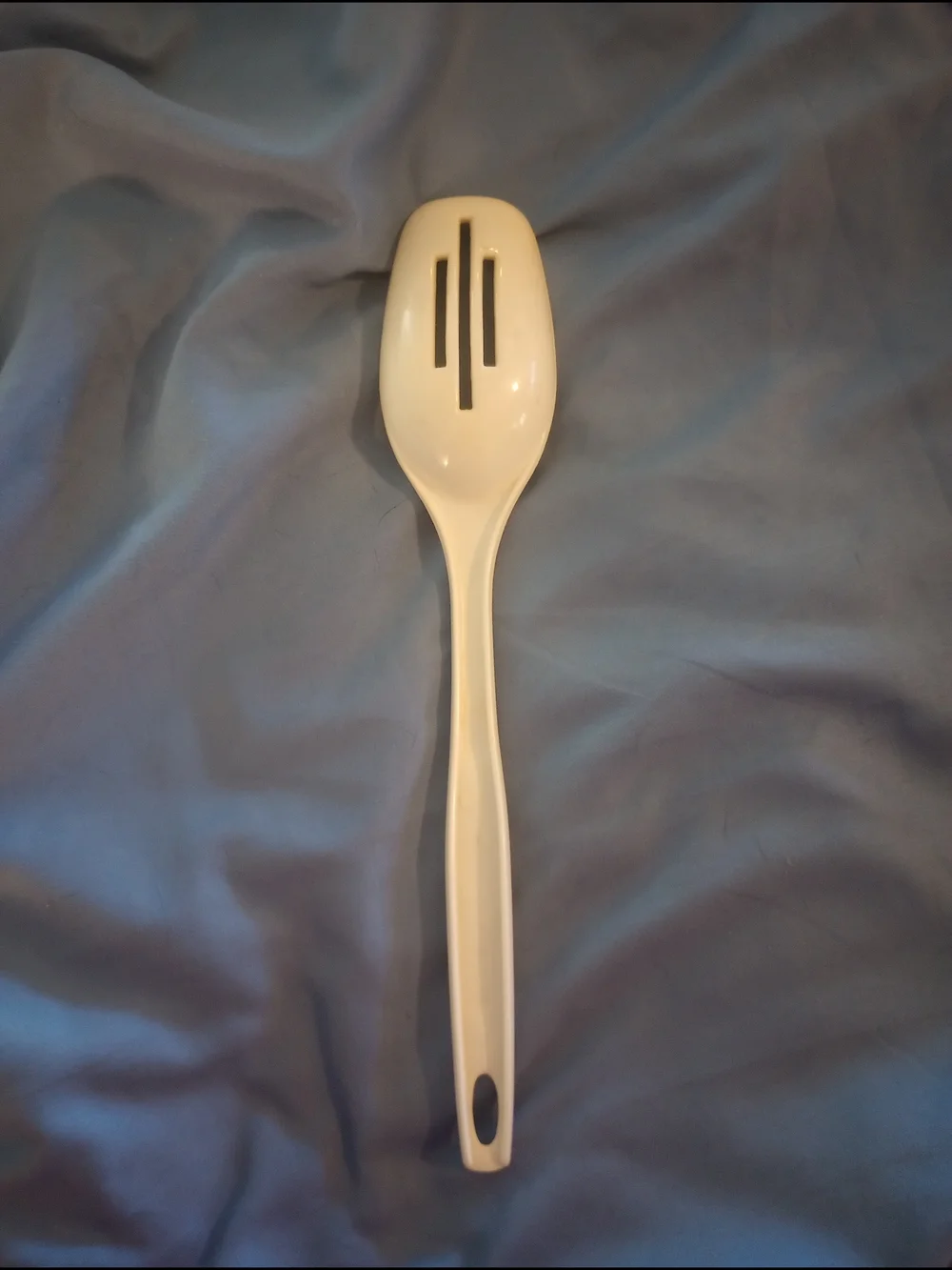 Vintage Foley Melamine Slotted Spoon